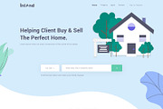 Real Estate Landing Page Template, a Landing Page Template by Sujun Baidyaa (Thumbnail 3 of 3)
