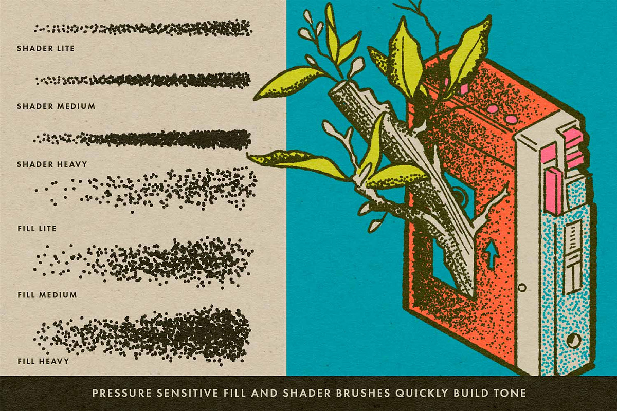 Dot Dreams for Procreate, a Brush Add-On by RetroSupply Co. (Photo 8 of 9)