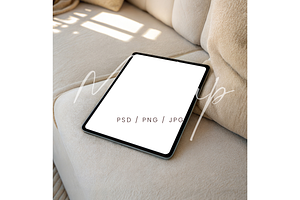 Realistic iPad Screen Mockup, a Product Mockup by TatiMockup