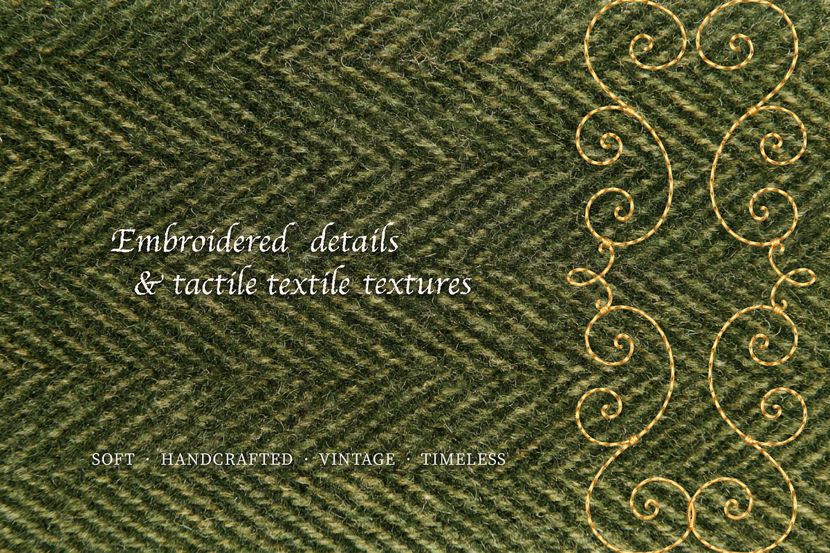 Velvet Poetry: Curly Embroidered, an Object Graphic by Hello Muse (Photo 2 of 10)