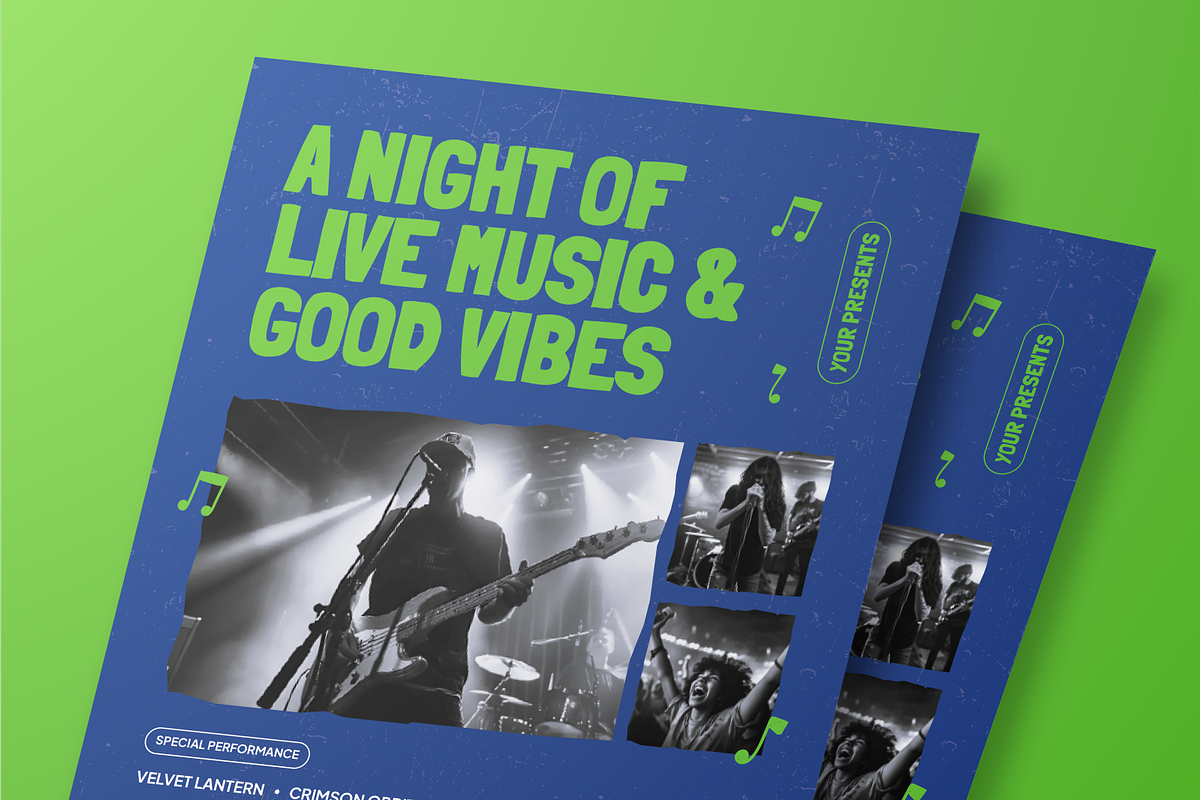 Music Event Flyer Set, a Flyer Template by Annora Studio (Photo 2 of 6)