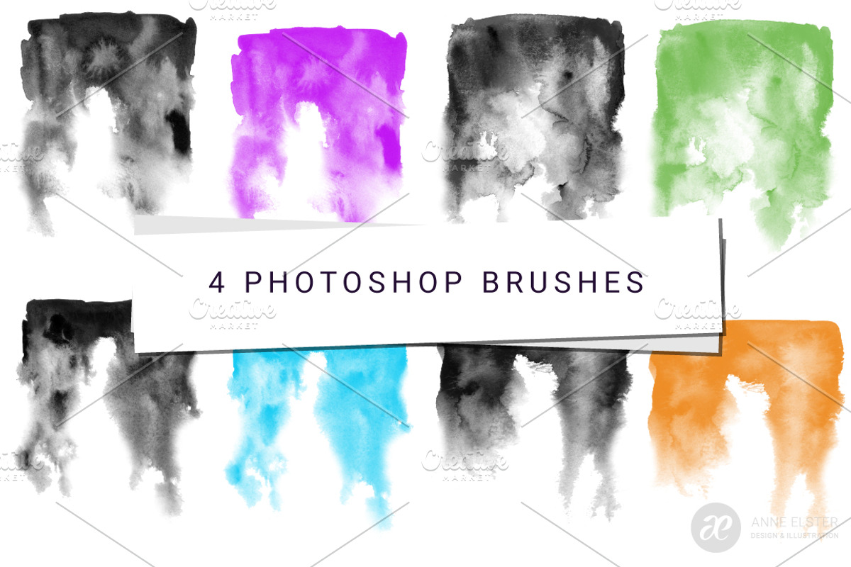 4 Watercolor Washes - Leningrad, a Texture Graphic by Anne Elster Design (Photo 5 of 6)