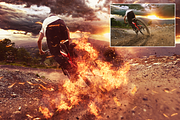 Fire Photoshop Action preview 5