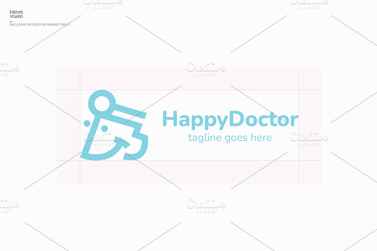 Happy doctor logo, a Branding & Logo Template by blends.studio (Photo 3 of 4)