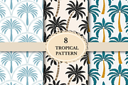 Palm Tree Tropical Seamless Patterns, a Pattern Graphic by wind mill (Thumbnail 1 of 3)
