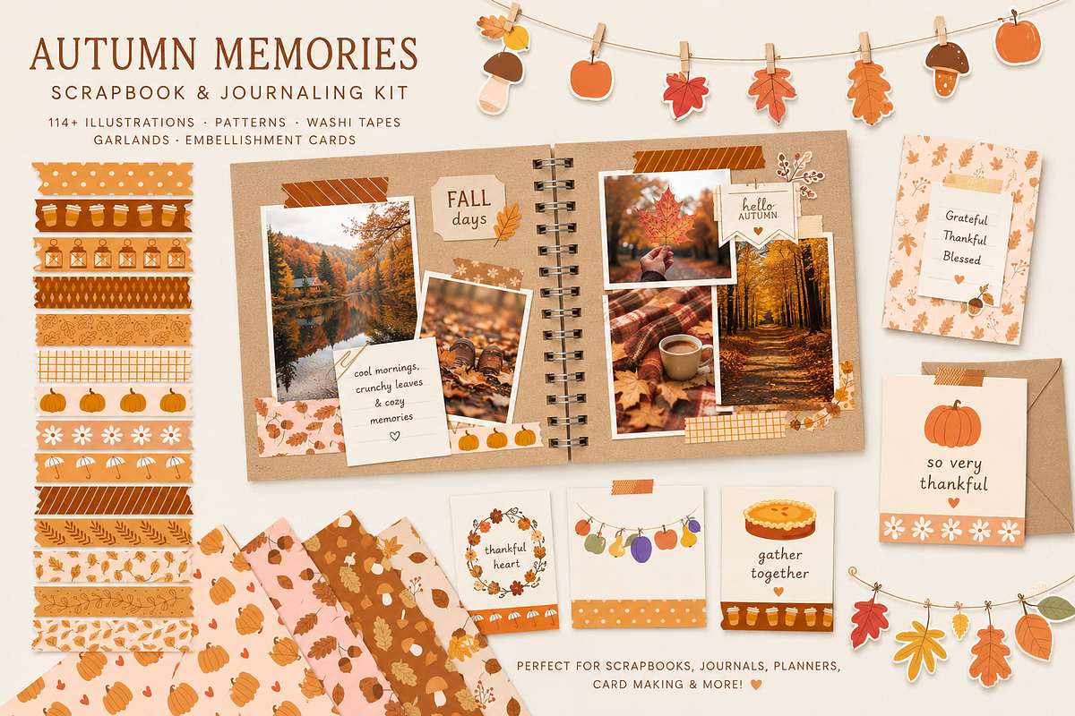 Thanksgiving Illustrations Bundle, a Seasonal Illustration by Anna Studio (Photo 8 of 13)