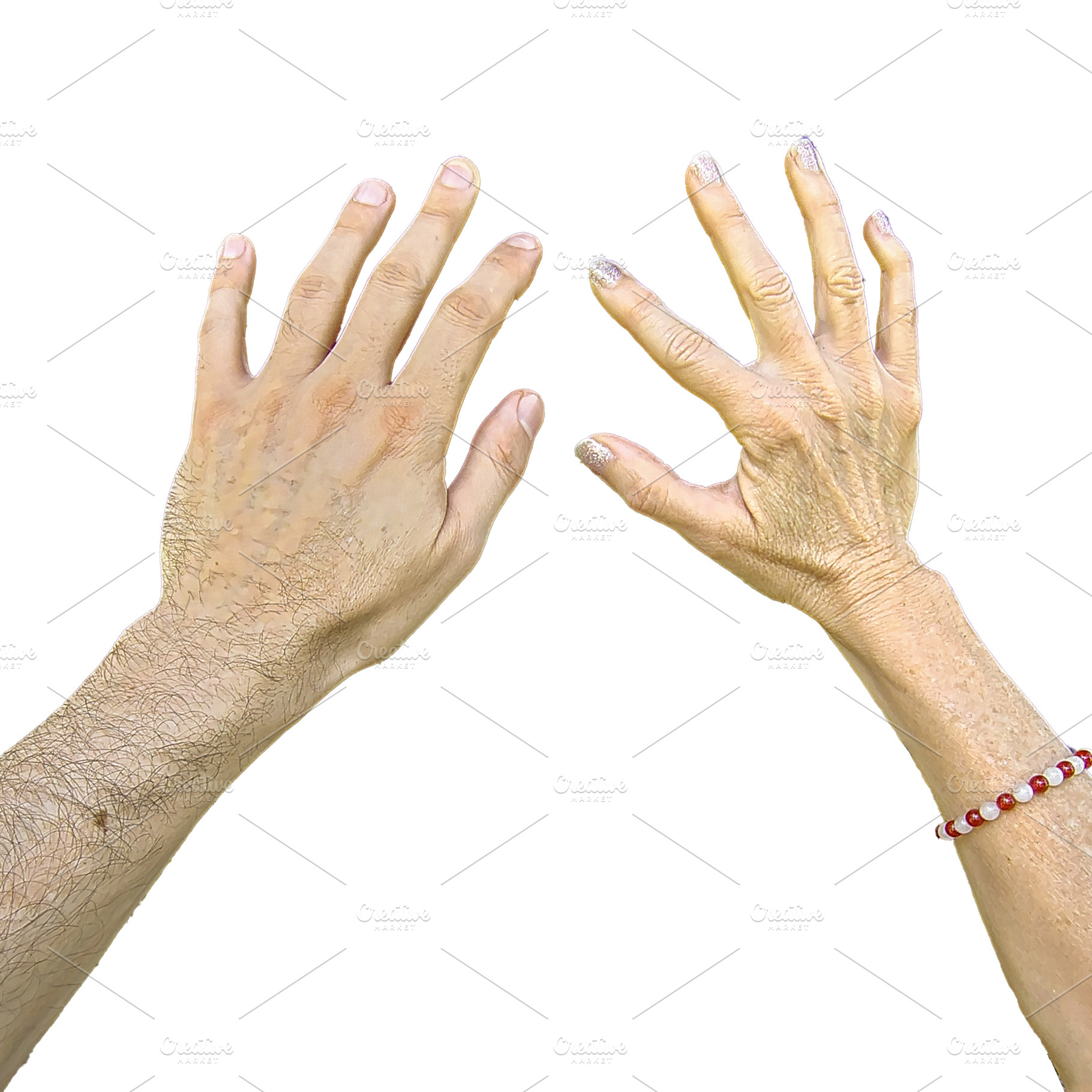 Isolated image of woman and man adult hands, a Person Photo by DanFLCreativo