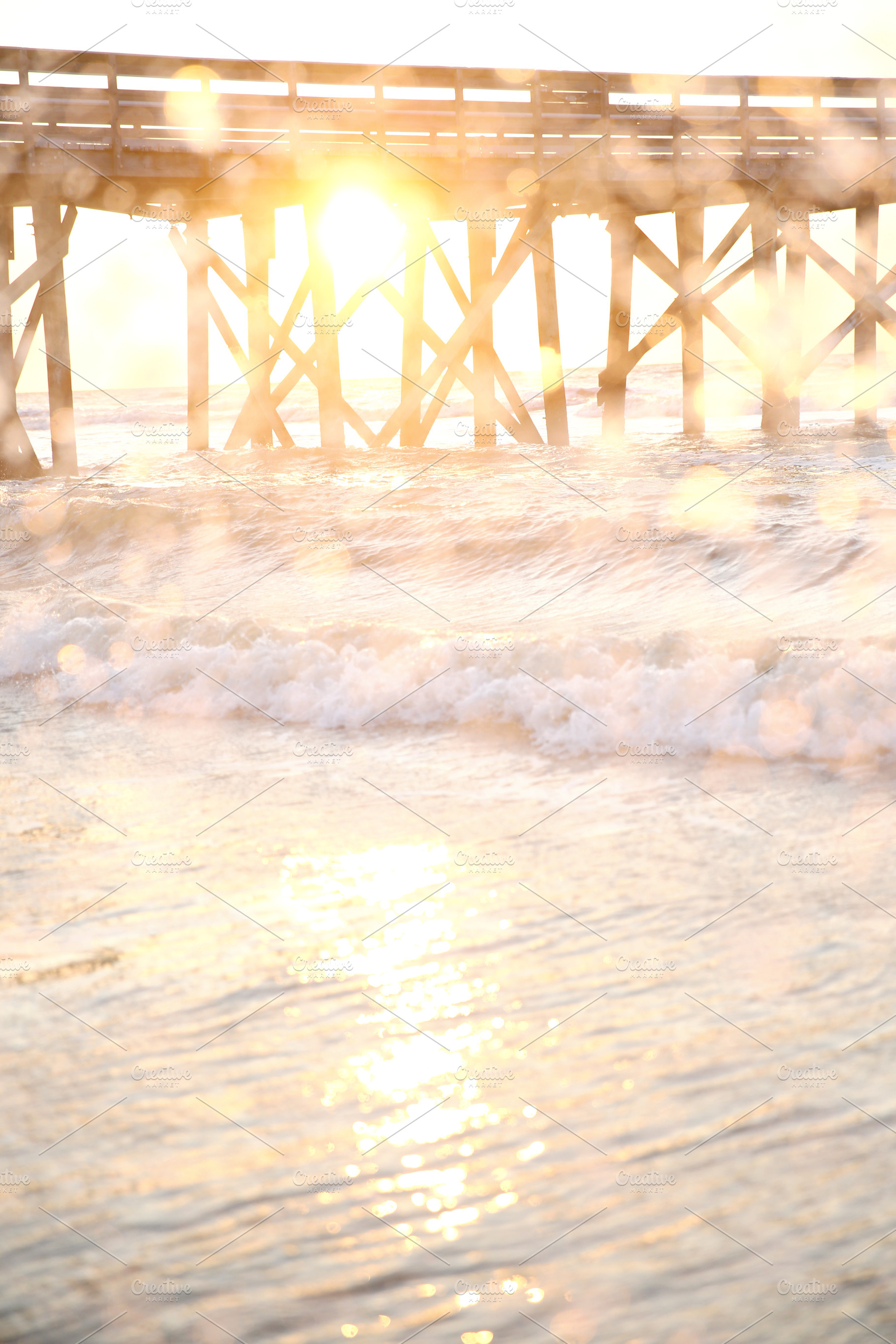 Isle of Palms sunrise with sparkles, a Nature Photo by Grandmillennial Lane