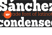 Sanchez Condensed Family, a Serif Font by Latinotype