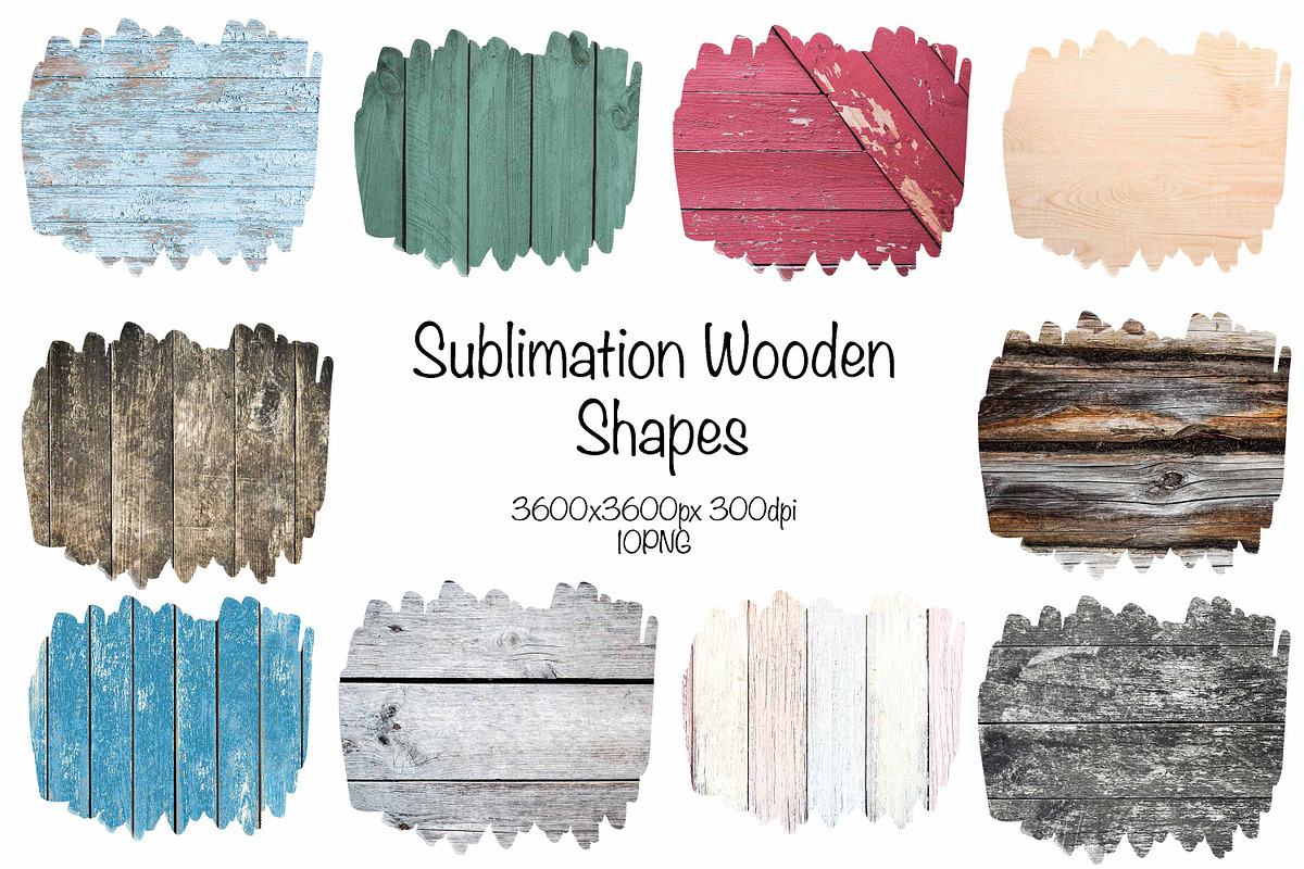 Sublimation Wood Shapes, a Shape Add-On by VetalStock (Photo 1 of 3)