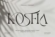 KOSFIA, a Serif Font by Muflieart (Thumbnail 1 of 10)