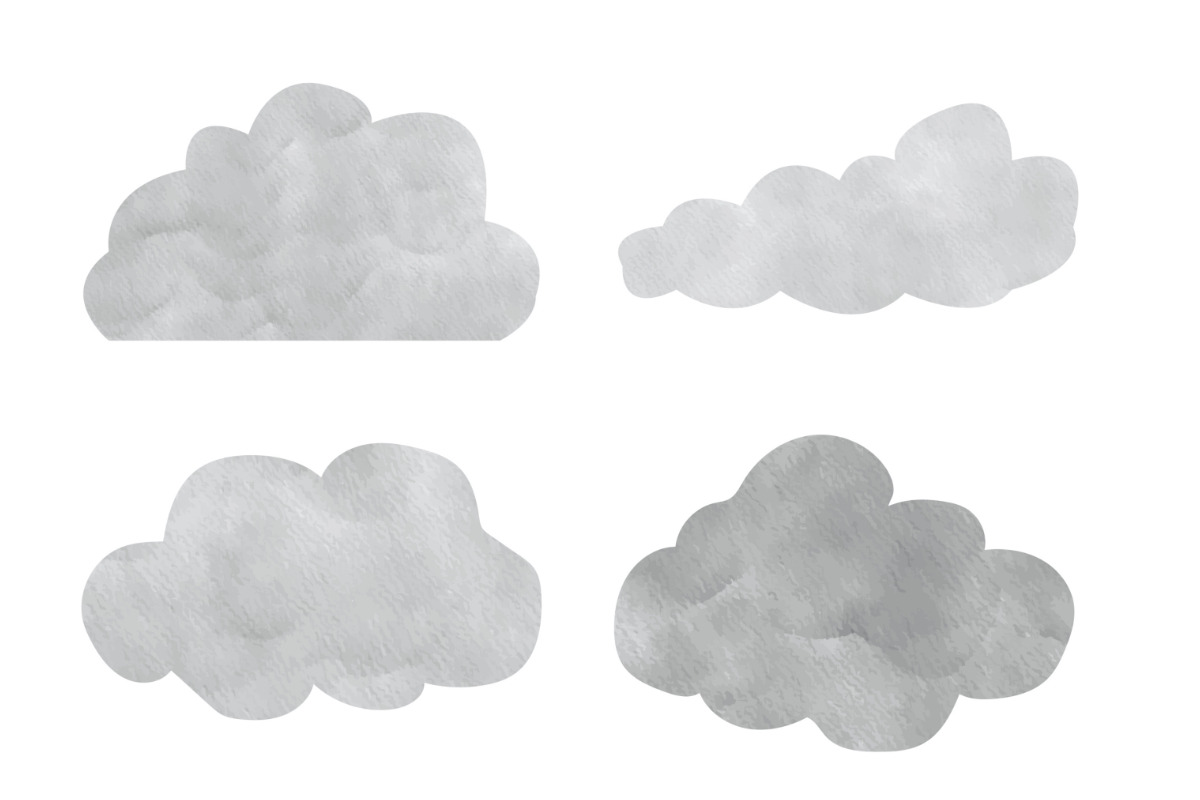 Watercolour Clouds Set 1 Procreate, a Brush Add-On by Disasterology Ink