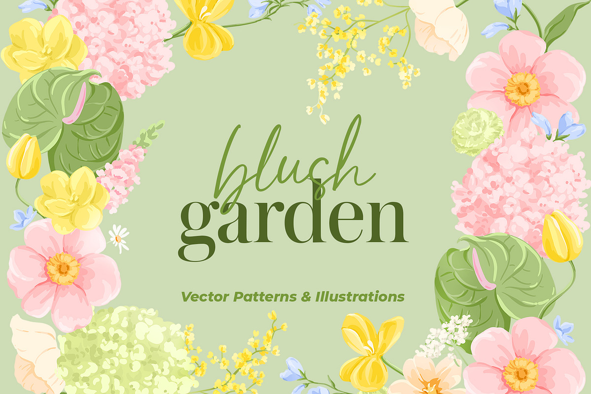 Floral Illustrations & Patterns, a Pattern Graphic by Inna Moreva (Photo 1 of 8)