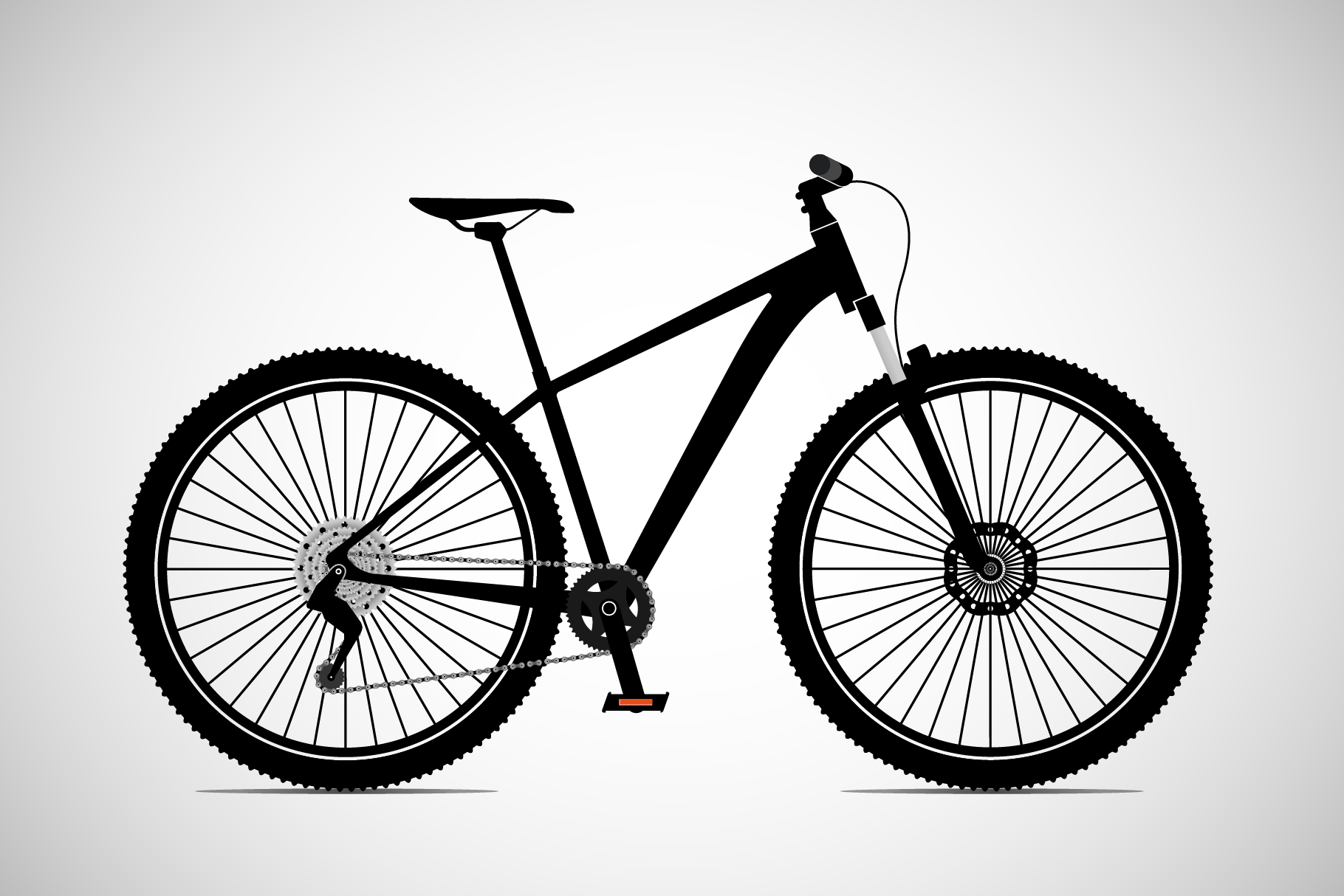Hardtail Mountain Bike by Krugmann | Creative Market