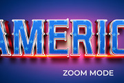 America Text Effect, a Layer Style Add-On by Mockmenot (Thumbnail 3 of 3)