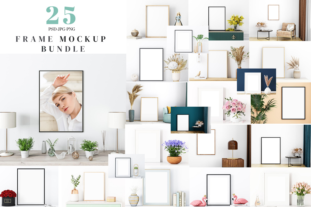 Frame Mockup Bundle - 75, a Print Template by Mockup Shop (Photo 1 of 8)