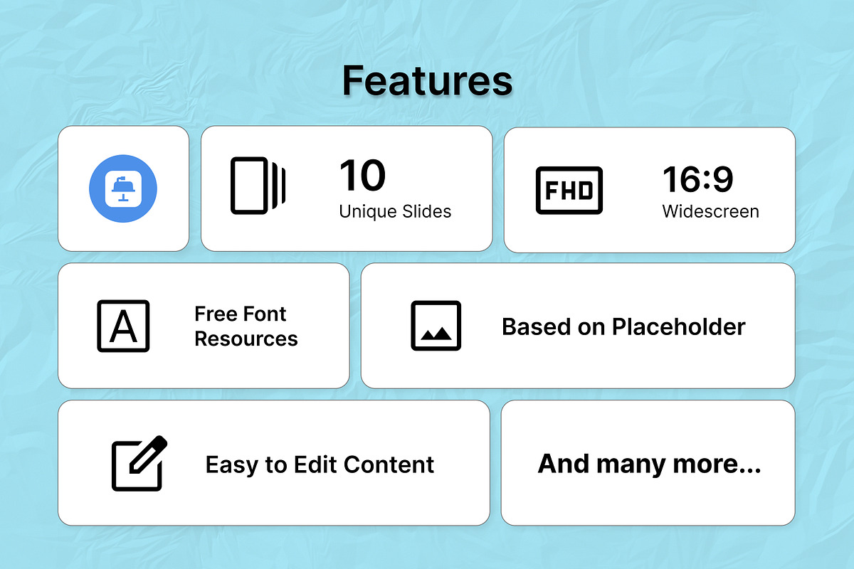 6 Point Infographic Keynote preview 2