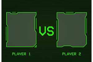 Versus retro screen template
