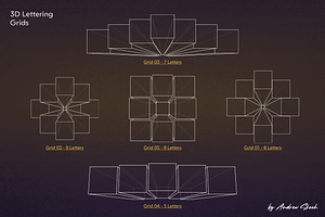 3D Lettering Grids And Brushes