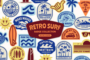 Retro Surf Badge Collection, an Object Graphic by cd-design.co (Thumbnail 1 of 8)