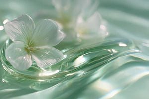 Floral ripples on water, a Photo by Beautiful things