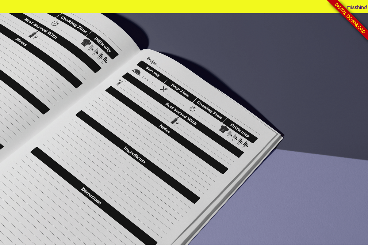 Recipe Book • KDP Interior, a Templates & Theme by HyeRi (Photo 3 of 5)