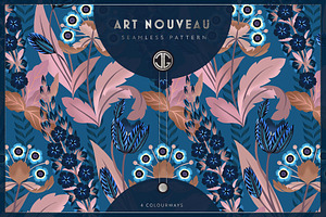 ART NOUVEAU seamless pattern