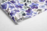 Violet, sage and brown, a Pattern Graphic by Anya-D (Thumbnail 4 of 5)