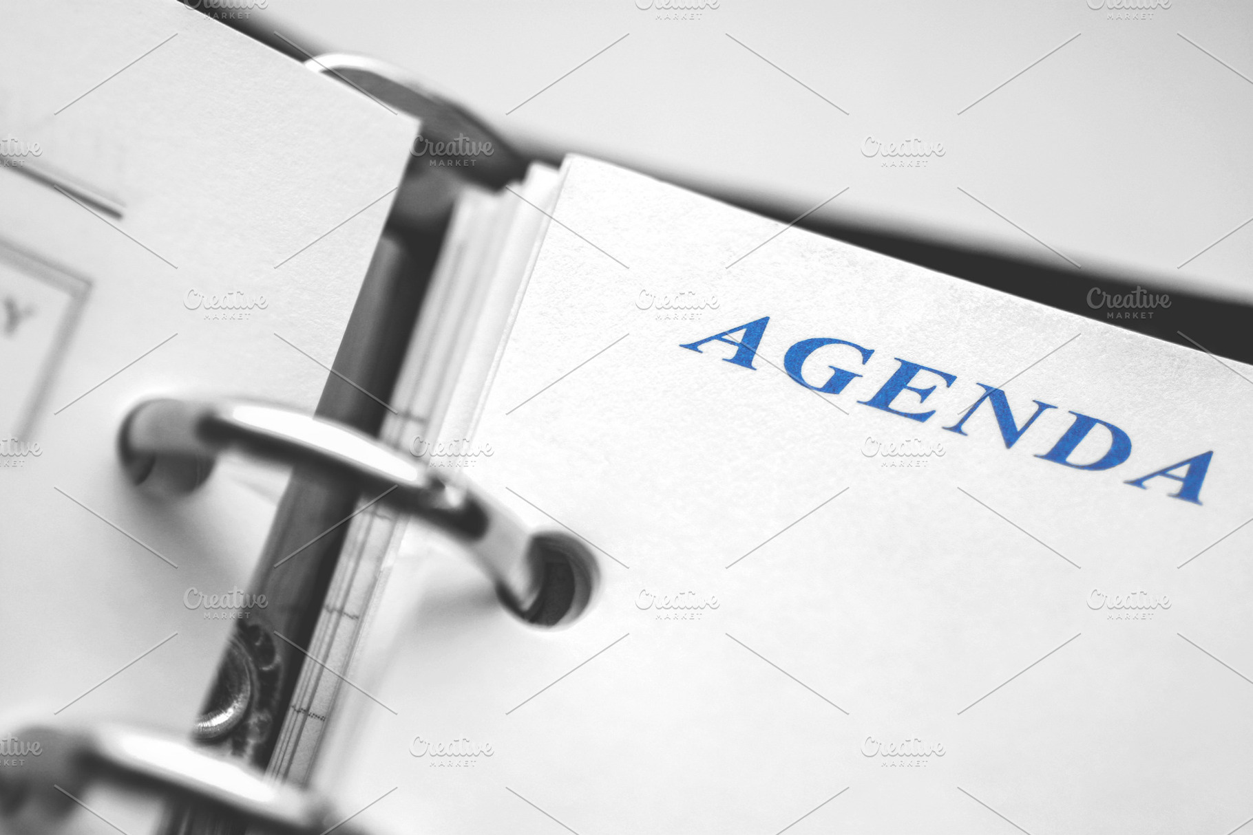 Daily agenda paper planner closeup, a Business Photo by BOOCYS