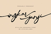 Ingkar Janji - Stylish Script Font, a Script Font by StringLabs (Thumbnail 1 of 10)