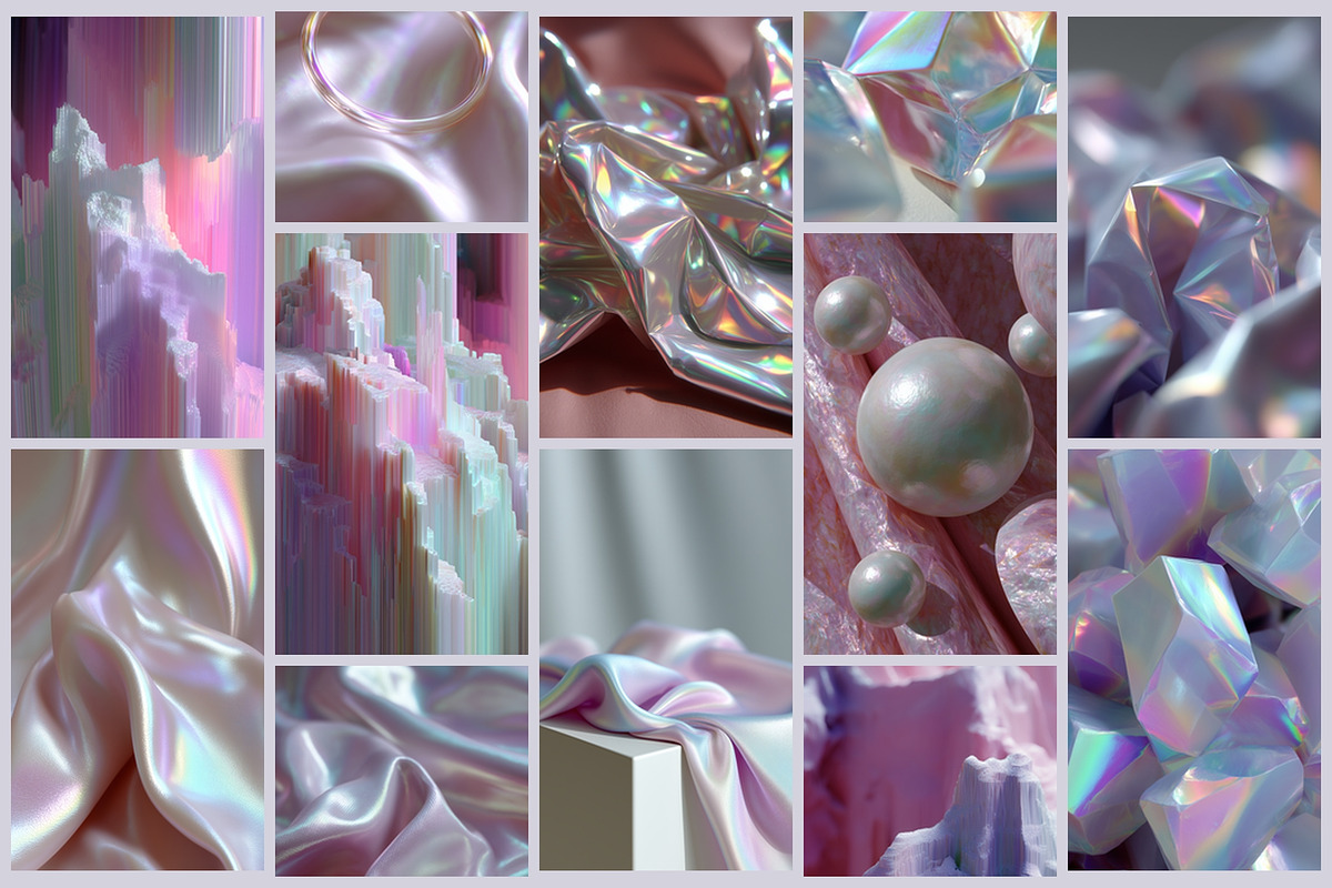 Silk, Crystals & Glitch Collection, an Abstract Photo by AI Petr Creative Agency (Photo 5 of 7)