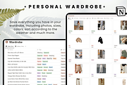 Wardrobe Manager Notion Template, an App Template by MondaySpark (Thumbnail 6 of 9)