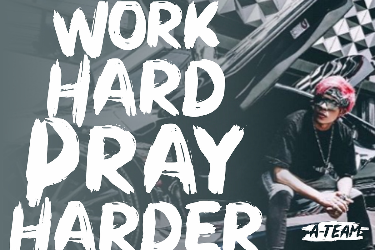 Dirty Brush Font preview 2