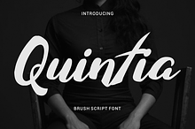 Quintia Modern Brush Script Font