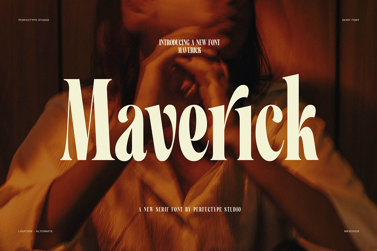 Maverick Luxury Serif Font, a Serif Font by Perfectype (Photo 1 of 8)