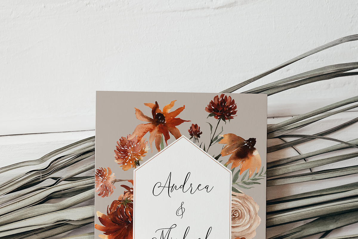 Watercolor Flower -Terracotta Floral, an Illustration by Beigetime (Photo 4 of 13)