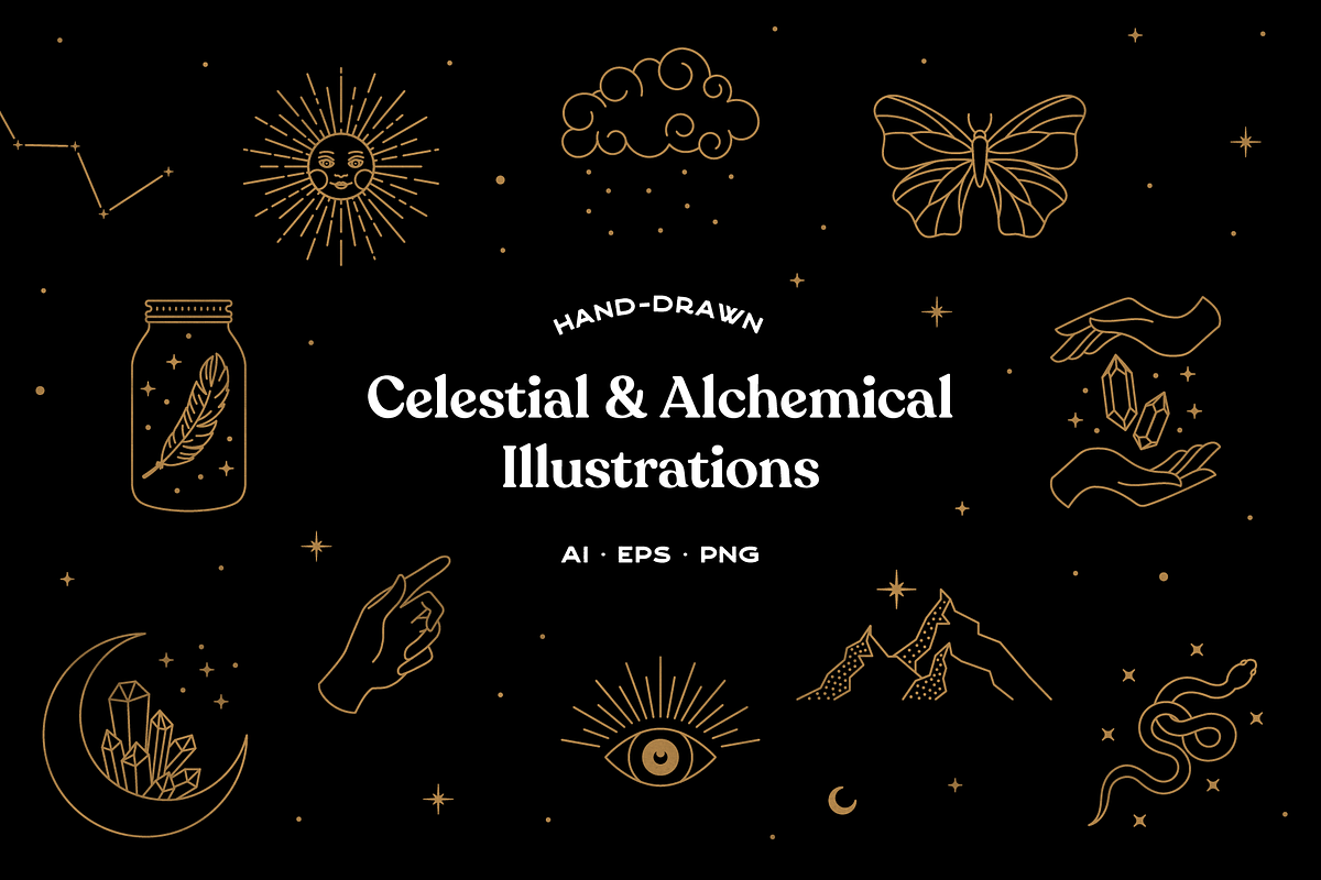 158 Mystical Christmas Illustrations, an Object Graphic by Artec Maison (Photo 2 of 14)