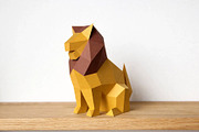 Lion sculpture - 3d papercraft, a Card Template by PAPER amaze (Thumbnail 5 of 5)