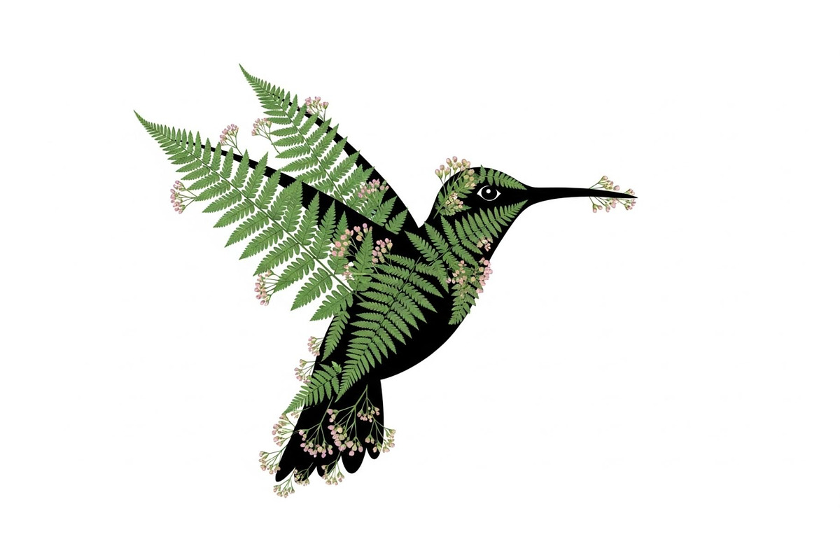 Decorative Floral Hummingbird Bundle, an Illustration by jahid234 (Photo 8 of 31)