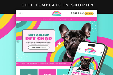 Pet Shop Shopify Theme Template