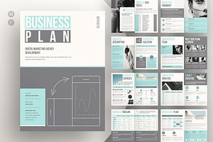 The Business Plan Brochure Template, a Brochure Template by ArtisanaAura