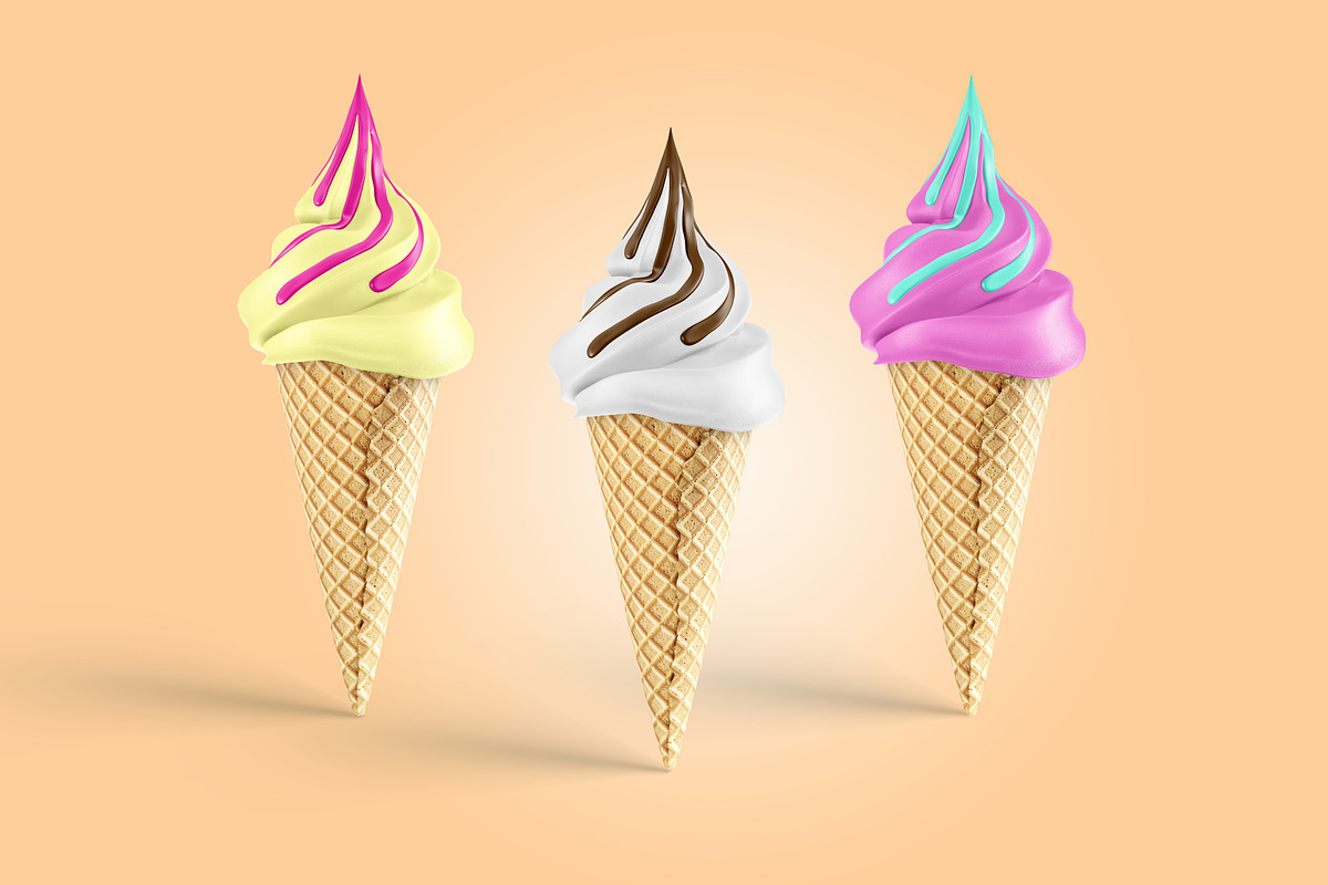 Cool set of ice cream mockups, a Product Mockup by PSD Market (Photo 3 of 13)