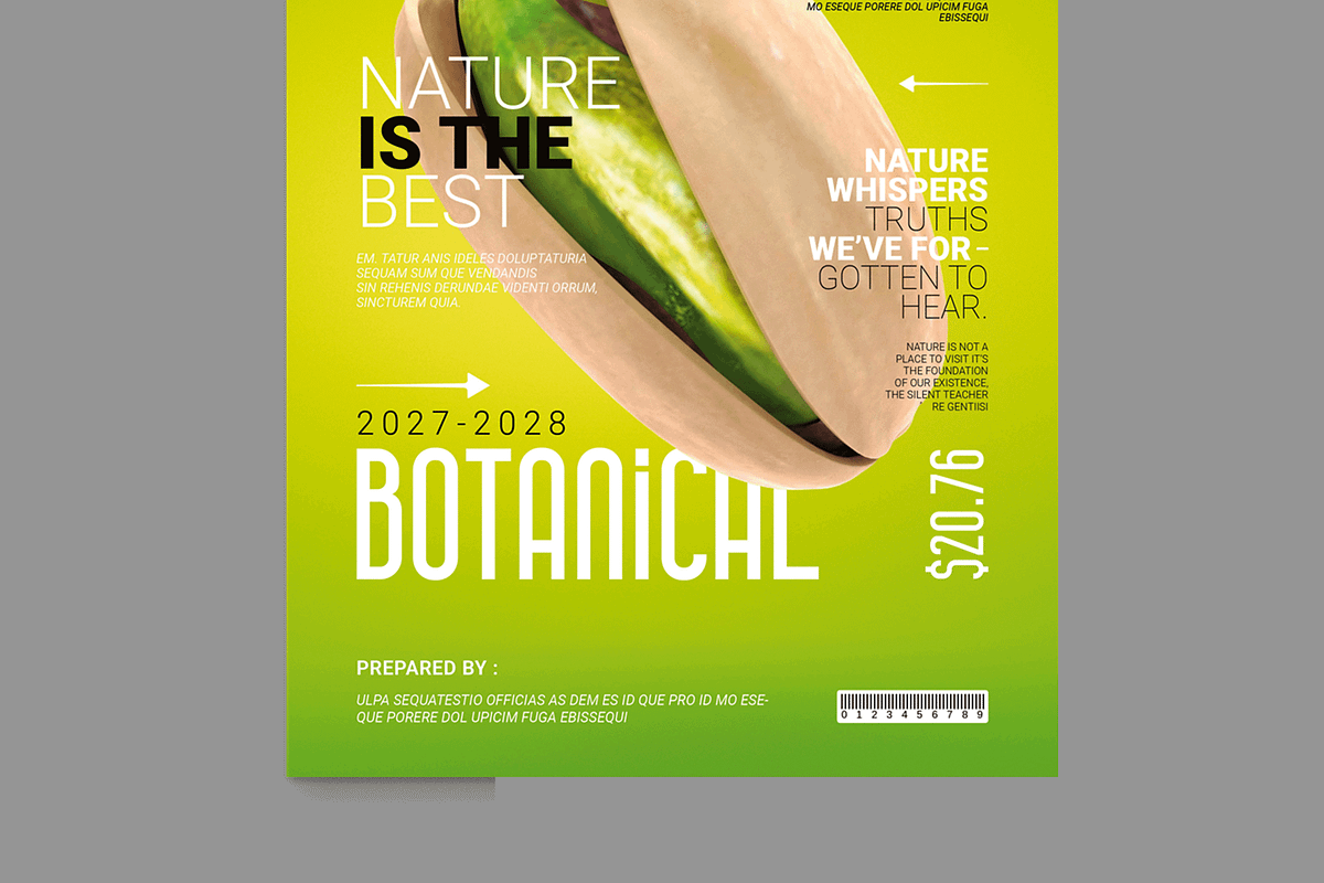 Botanical Cover Magazine Template, a Magazine Template by MightyDesign (Photo 5 of 8)