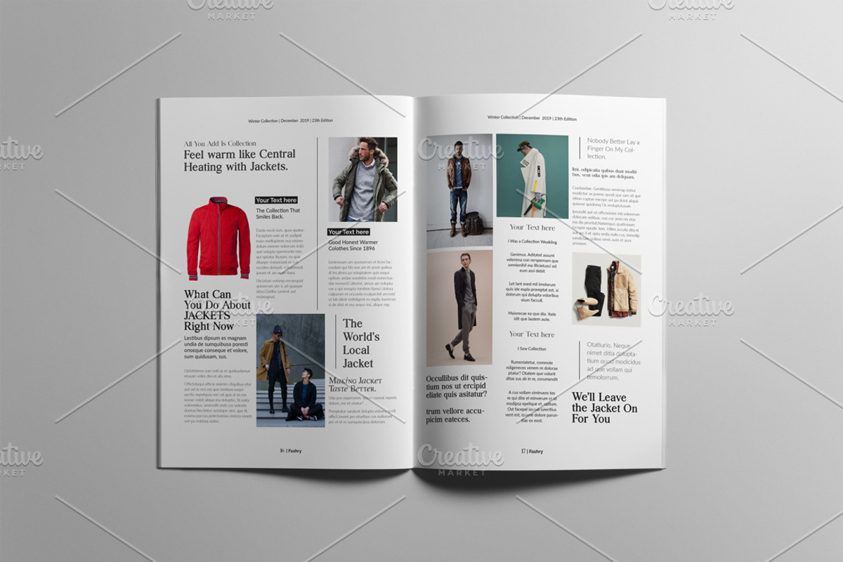 The Best Fashion Magazine Layout, a Magazine Template by Swayang (Photo 9 of 18)