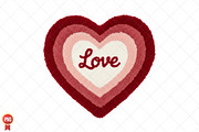 Faux Yarn Valentine Heart Png, an Illustration by SinaCreation (Thumbnail 1 of 7)