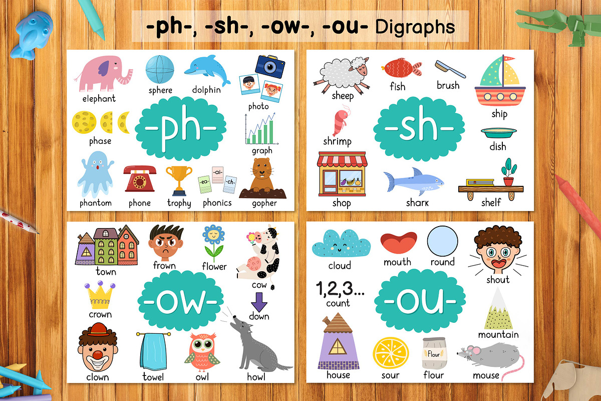 Phonics Objects Collection, an Education Illustration by Gulnara Sabirova (Photo 14 of 26)