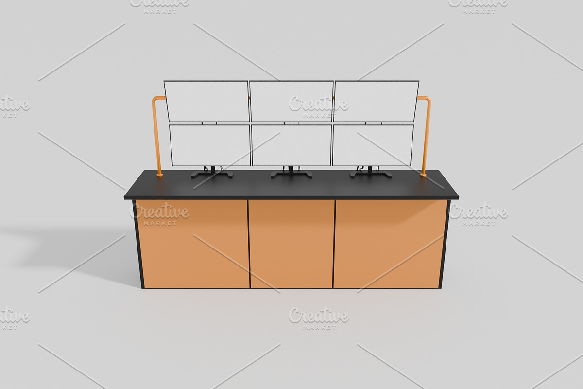 3D Model Multi Computer Monitor, an Object 3D Model by mrfauzi (Photo 4 of 7)