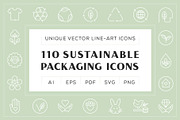 Sustainable Packaging Icons, an Outline Icon by Uniko Studio (Thumbnail 1 of 5)