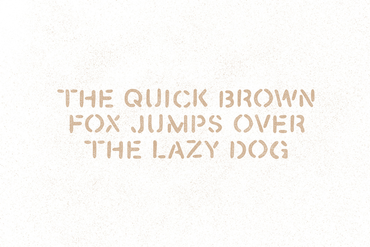 Sergeant - Hand Drawn Stencil Font preview 3