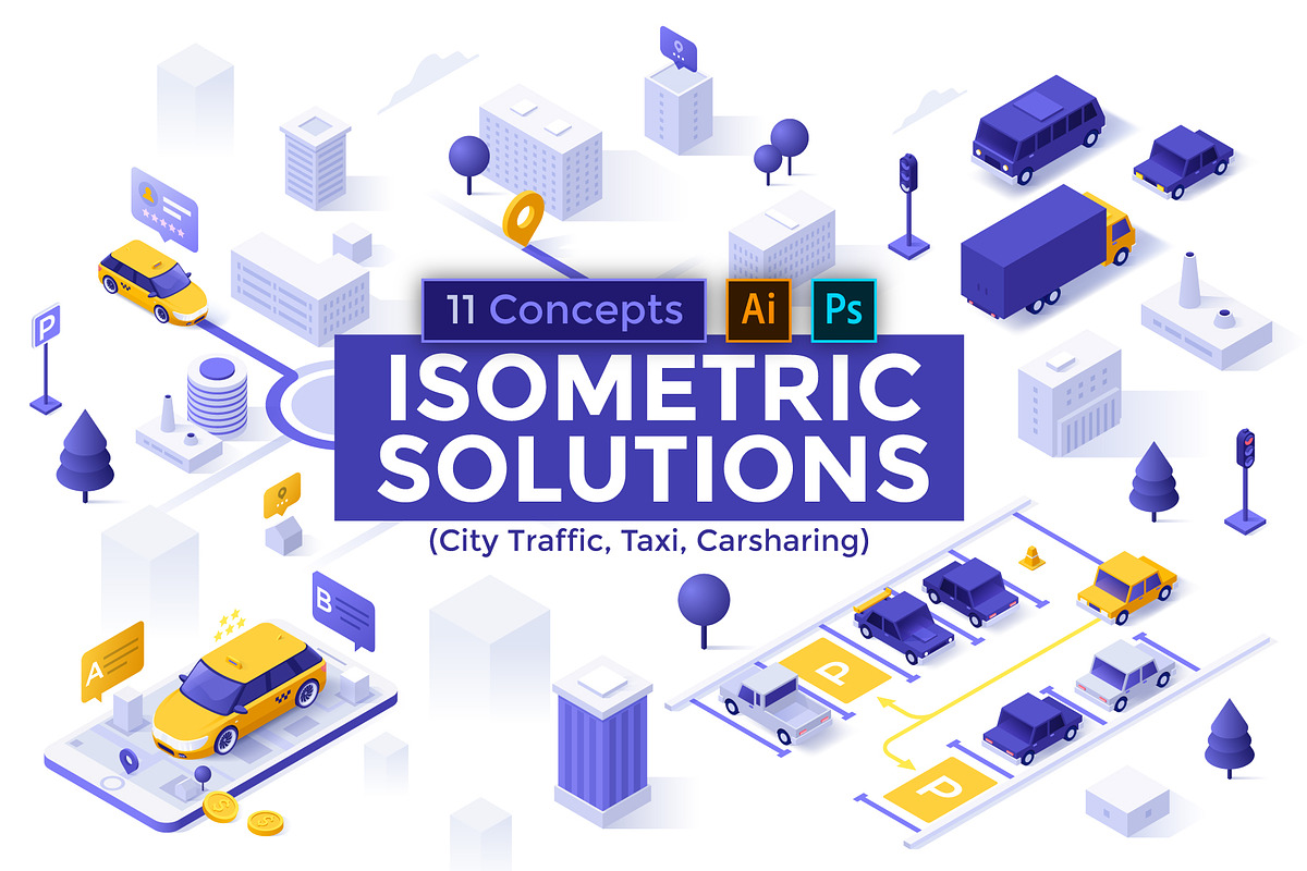 Isometric Solutions Mini. Part 19, a Templates & Theme by Andrew Kras Design (Photo 1 of 13)